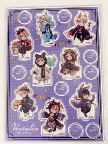 헤타리아 아크릴 mini 피규어 8개 세트 별로 무섭지 않은 몬스터 도감