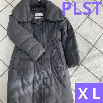 [ 새상품급 ] PLST 다운 코트 벨트 포함 볼륨 옷깃 그레이 XL