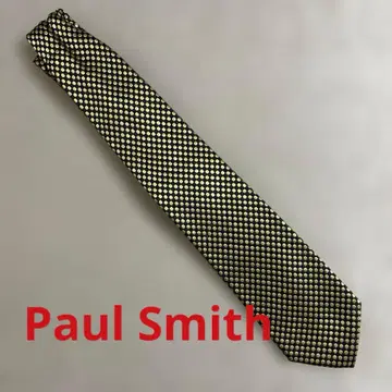폴 스미스 / Paul Smith 도트 무늬 넥타이 네이비/골드