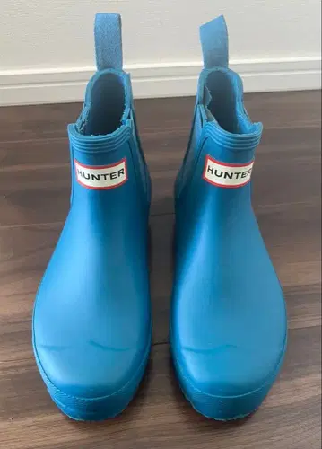 HUNTER 첼시 숏부츠 오션 블루 파랑 22.0cm