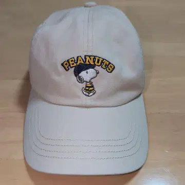 유니버설 스튜디오 재팬 PEANUTS 스누피 캡 베이지