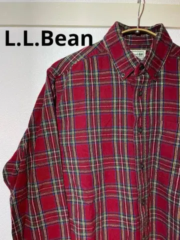 L.L.Bean 빨간색 체크 플란넬 셔츠