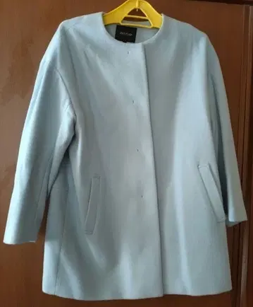 언타이틀 노카라 코트 라이트 블루 42/2L 택 포함 새상품