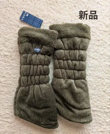 새상품 FIDRA 피드라 퀼팅 보아 레그 워머 카키 골프