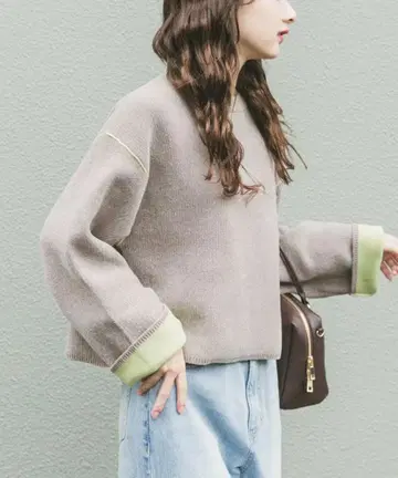 새상품 미사용품 택 포함 ITEMS 어반 리서치 더블 페이스 몰 니트