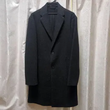 ZARA 체스터 코트 체크 무늬 M