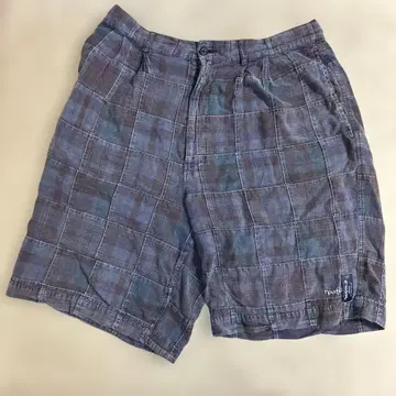 노티카 네이비 체크 무늬 숏팬츠 M