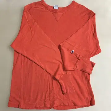 Champion Reverse Weave 롱 T L 사이즈 오렌지
