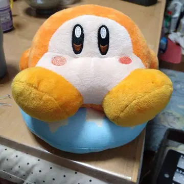 오렌지 컬러 별의 커비 봉제 인형