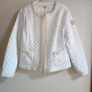 Super Beauty 노카라 자켓 42 화이트