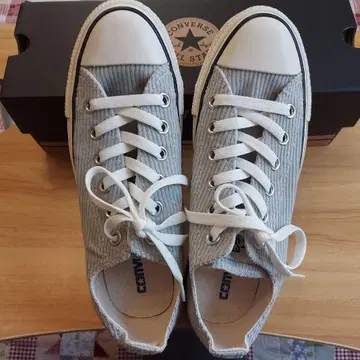 Converse All Star 그레이 코듀로이 스니커즈