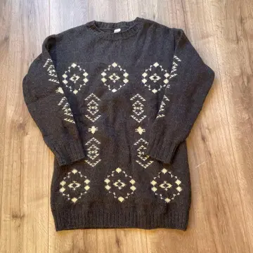 론 헤르만 RHC 울 스웨터 기하학 패턴 두툼한 알파카