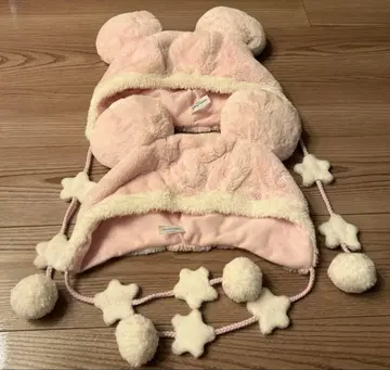 미키마우스 귀 달린 팬캡 2세트 핑크 프리