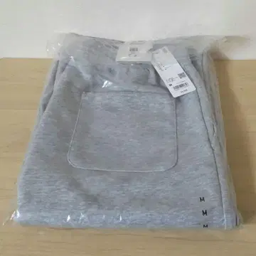 새상품 UNIQLO:C 맨투맨 와이드 팬츠 03 그레이 M 사이즈