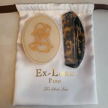 Ex-Libris Paris 빗&거울&복조리 세트 미사용 새상품 택 있음