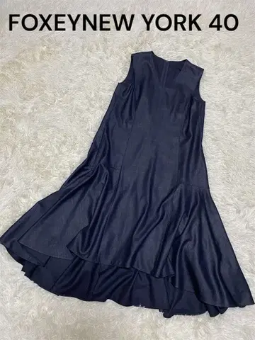 폭시 뉴욕 새상품급 롱 원피스 헴 드레스 40