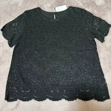 레이스 블라우스 전체 레이스 블랙 포멀 블랙 이너