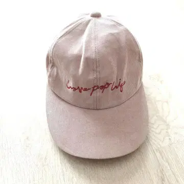 chara x ca4la 캡 핑크 베이지