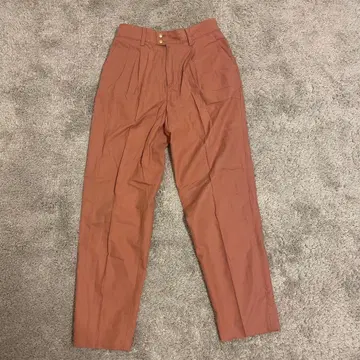 [ United Arrows ] 턱 테이퍼드 팬츠 핑크 사이즈 38