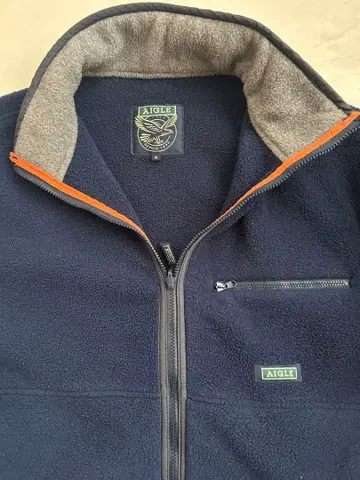 AIGLE 네이비 플리스 자켓