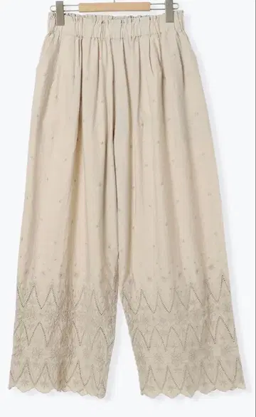 최종 가격 사만사 모스모스 x kazumi 자수 팬츠 베이지