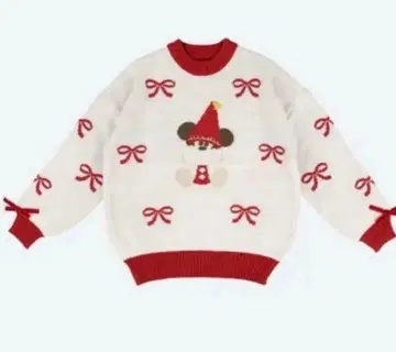 [미사용 새상품] 리루린린 스웨터 니트 크리스마스 디즈니