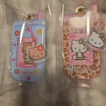 일광화상 키티 헬로키티 슬라이드 폴더폰 키링 2개 세트