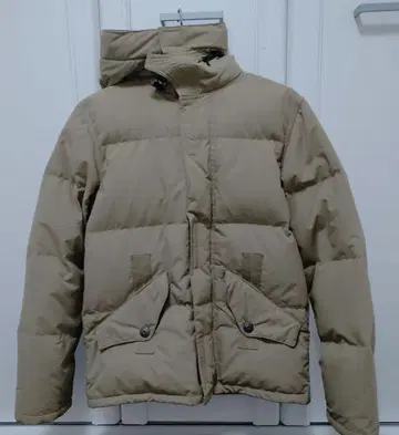 다운 자켓 코트 S 사이즈 베이지 브라운
