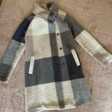 수입 PAUL COSTELLOE 체크 울 코트