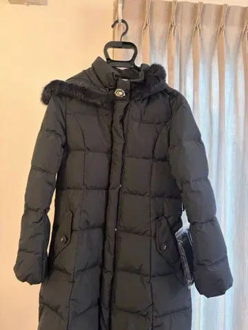 택 포함 새상품 LODISPOTTO 롱 다운 블랙 S