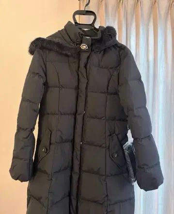 택 포함 새상품 LODISPOTTO 롱 다운 블랙 S