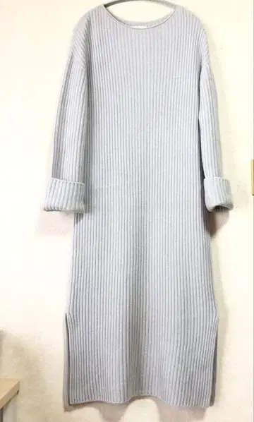 갤러리 바이 울 캐시미어 리브 원피스