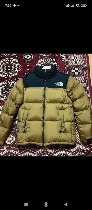 THE NORTH FACE 다운 자켓 M 사이즈 카키/블랙