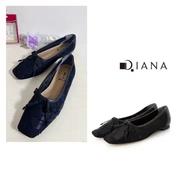 새상품 DIANA F by WELLFIT 스퀘어토 플랫 발레 슈즈