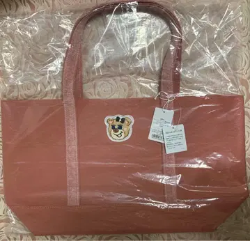 핑크 올드 테디 걸 와펜 토트백 대 상자 발송