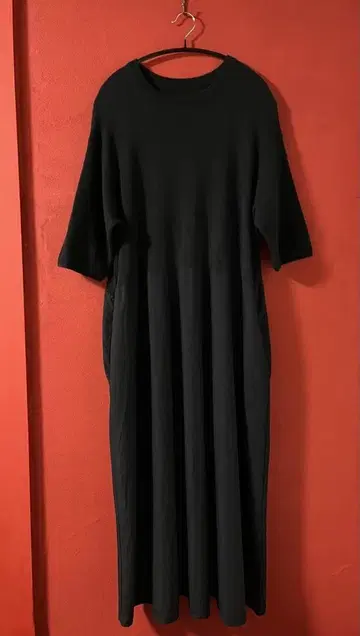 무인양품 롱 원피스 블랙