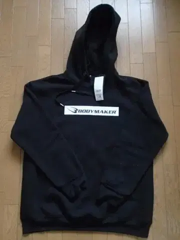 택 포함 BODYMAKER 바디 메이커 후드티 블랙 맨투맨 블랙
