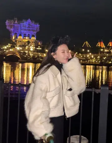 울 퍼 볼륨 슬리브 코트