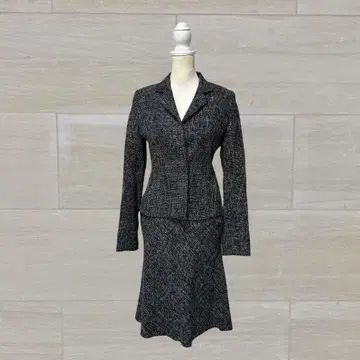 스커트 수트 프티 푸들 셋업 하운드투스 체크 패턴 관혼상제 행사식 일본제