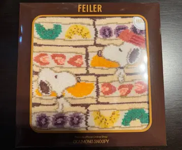 페이러 스누피 후르츠 샌드 퍼플 헤임 타월 손수건