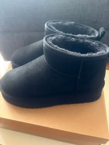 Oriental Traffic 블랙 어그 부츠