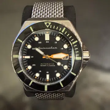 Spinnaker 스피니커 듀마 블랙 다이얼 메쉬 벨트