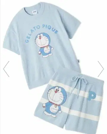 젤라또피케 도라에몽 자카드 풀오버 숏팬츠