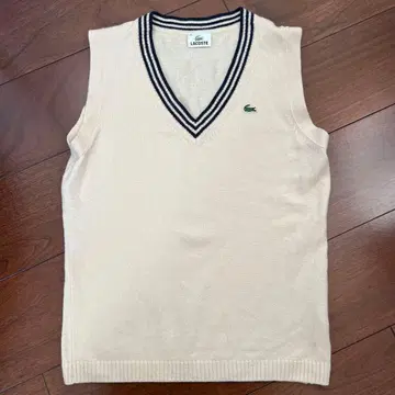 새상품급 라코스테 니트 베스트 울 캐시미어 44