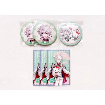 Dityca 산리오 콜라보 무라쿠모 카게츠 폴라로이드 캔뱃지 묶음 판매