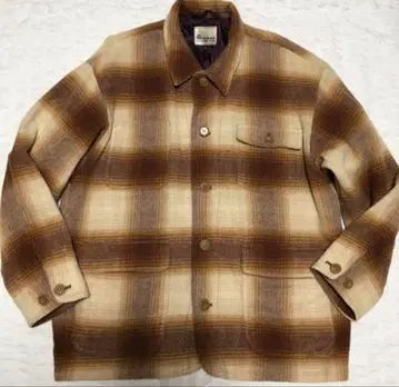 글리먼 온브레 체크 무늬 자켓 울