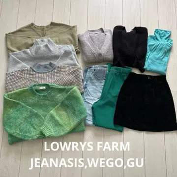 여성용 묶음 판매 10점 LOWRYSFARM, JEANASIS, WEGO