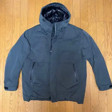 유니클로 하이브리드 다운 오버 사이즈 후드티