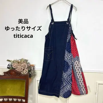 11 새상품급 루즈한 사이즈 titicaca 티티카카 데님 원피스