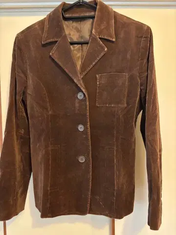 코듀로이 자켓 여성용 브라운